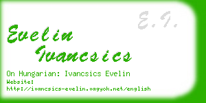 evelin ivancsics business card